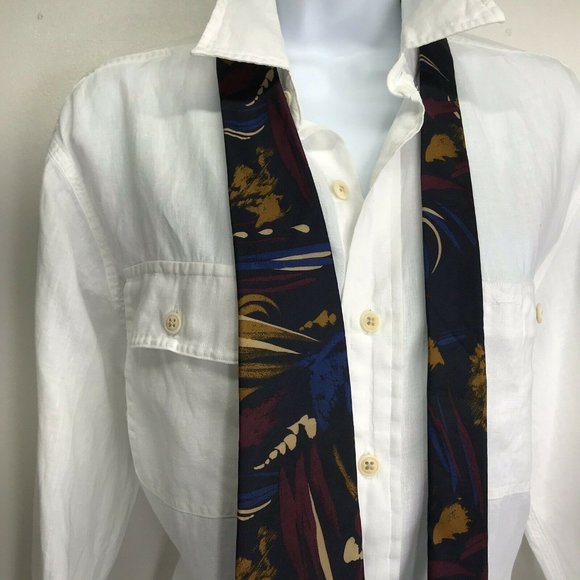 Bittani Navy Blue 3.5" x 55" Paint Stroke Print - Picture 3 of 6